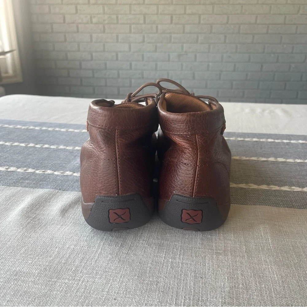Twisted X Men’s Lace Up Driving Mocs Size 11.5 Copper Brown MDM0014